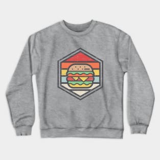 Retro Badge Burger Light Crewneck Sweatshirt